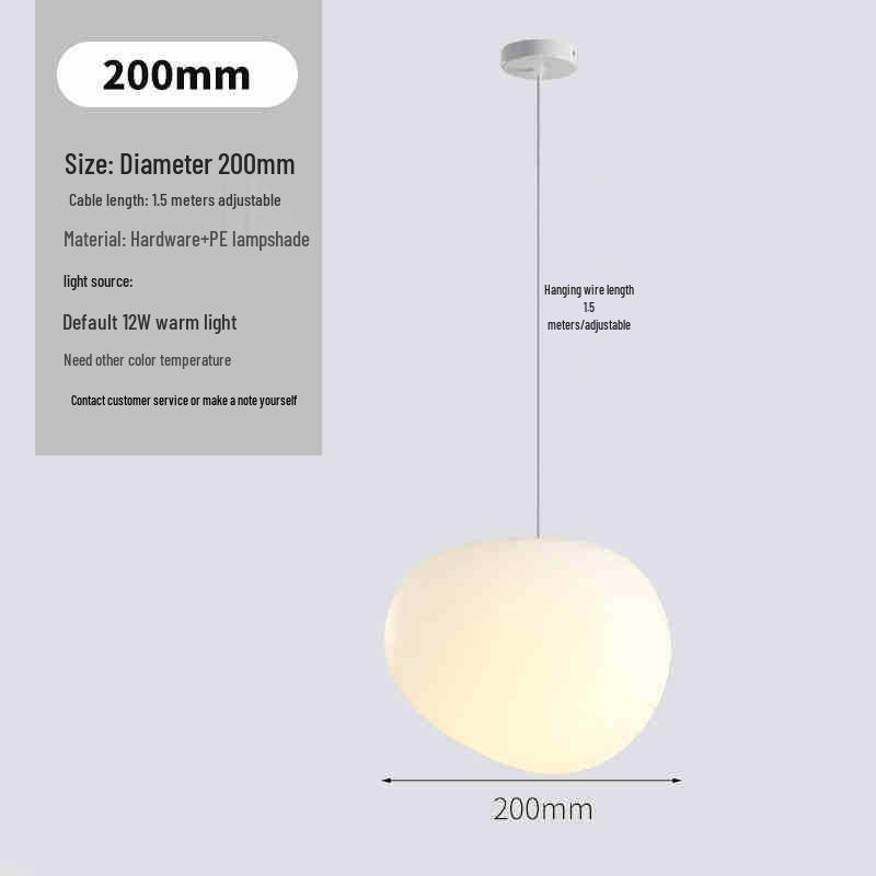 Milky White Round Pendant Lamp for Nail Salons, Cafes, Children's Clothing Stores, and Weddings