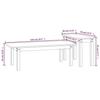 VidaXL Ensemble de tables basses 2 pcs Blanc Bois massif de pin 822363