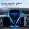 Magnetic Wireless Car Charger 15W Fast Charging 360° Adjustable Phone Holder 4.7-7.2 IN Car Clip Universal Fit
