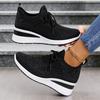 Women Shoes Versatile Spring Breathable Casual Shoes Mesh Height Increasing Mom Sneakers Casual Daily Comfortable Lightweight Sneakers