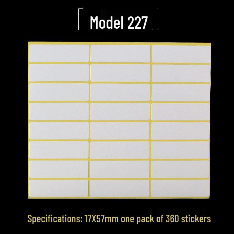 A5 Self-Adhesive Blank Label Stickers for Printing and Handwriting - White Name and Number Stickers