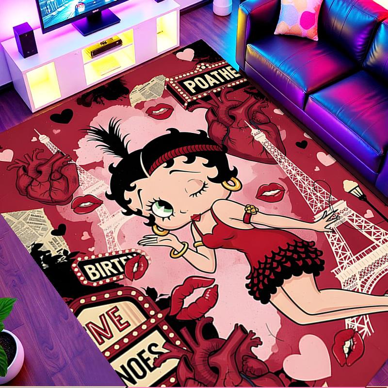 Sexy Doll Print Rug, Washable Floor Carpet, For Entryway Dorm Laundry Room Office Study, Home Decor Birthday Christmas Gift