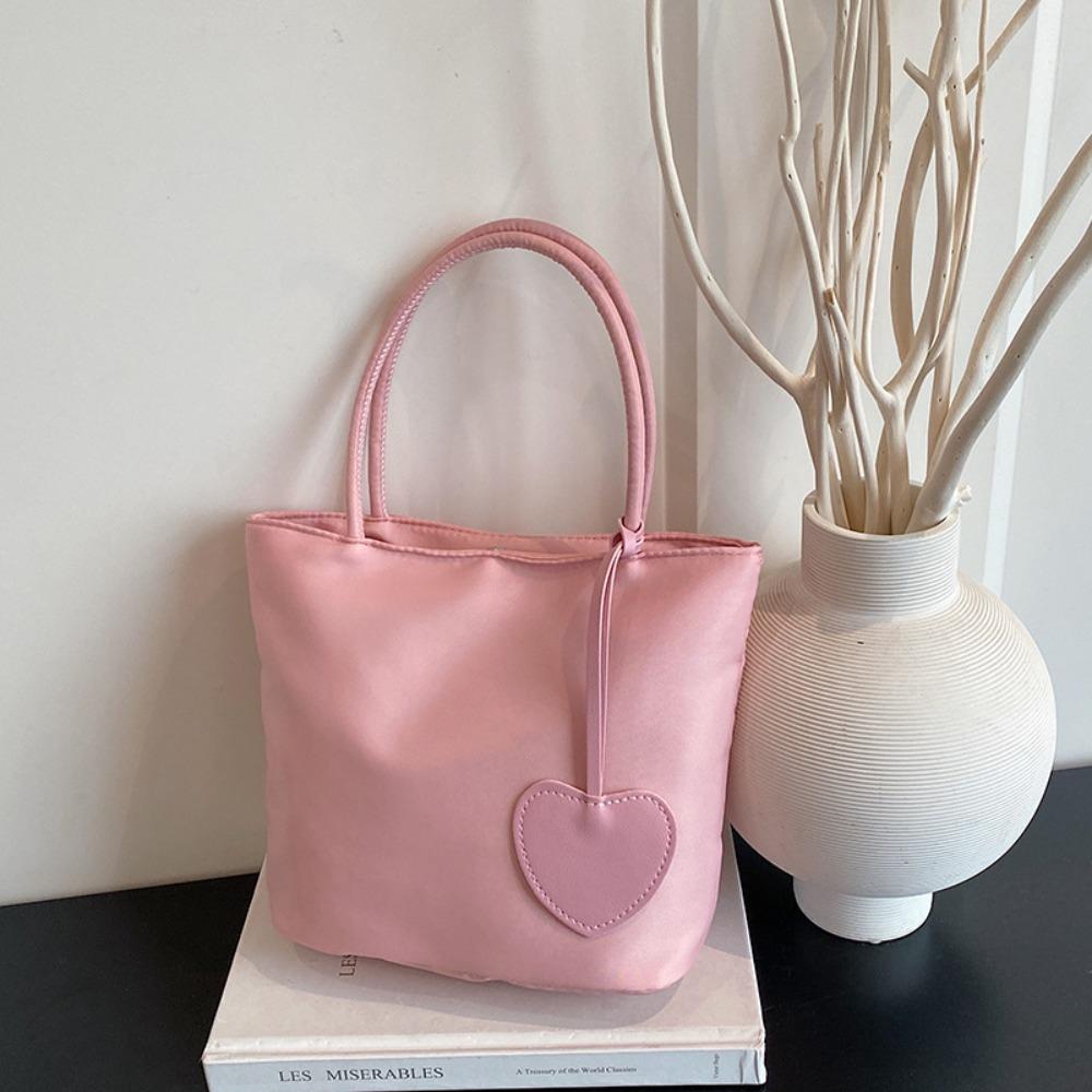 New Macaron Color Mini Tote Bag Mini All-match Design Nylon Handbag Lightweight Women's Handbag Casual