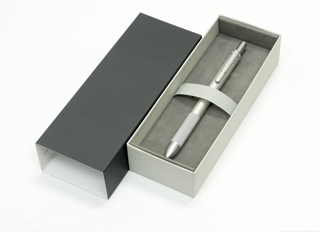 Made In Metal 4 Mechanic Premium Japan, Non-Slip Knock-Style Multi-Function Pen, Boxed, K7-S4M-1-S