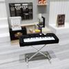 Puppenhaus Miniatur Legierung Elektronische Tastatur Klavier Musikinstrument Modell Ornament Heimdekoration Spielzeug Puppenhaus Zubehör
