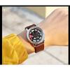 SANDA New Time To Work Fashion Personality Men's Watch Creative Student Sports Belt Watch