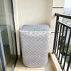Washing Machine Sunshade Aluminum Foil Dust Cover - Waterproof & Insulated for Balcony Use