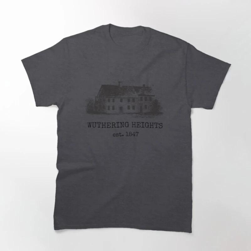 2026 Summer New Movie Wuthering Heights Cotton Graphics Tshirt Unisex Emily Bronte Oneck Fashion Short Sleeve Unisexs Shirt