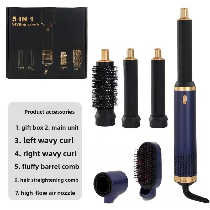 Five In One Hot Air Comb Multifunctional Hair Dryer and Straightener