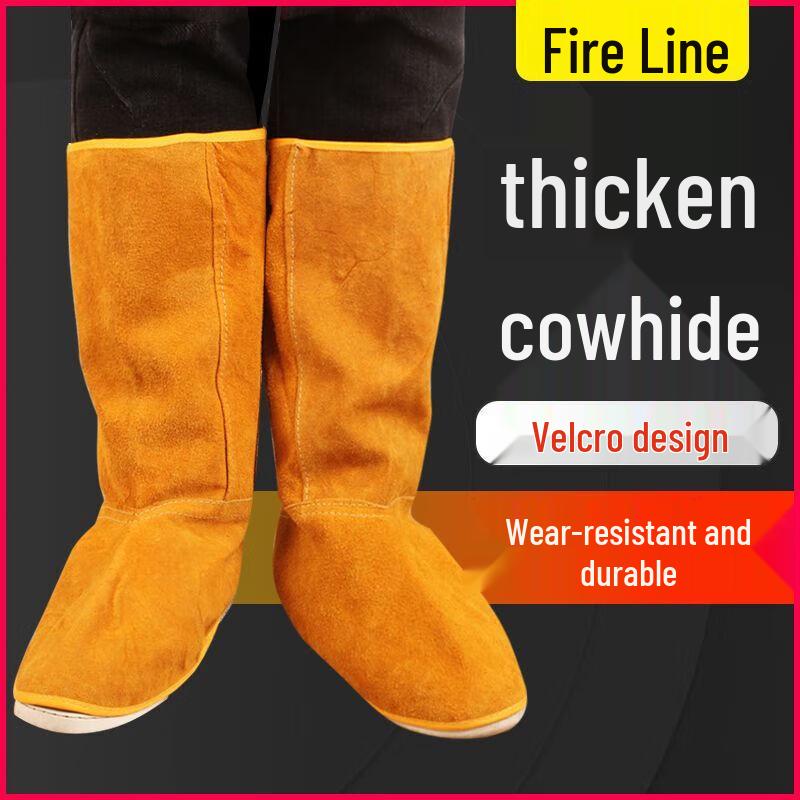 Cowhide Welding Heat-Resistant Foot Protectors