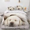 Seturi de lenjerie de pat 3D Animale de companie Câine Drăguț Set Husă Plapumă/Pilotă Față de Pernă King Queen Câini Dalmațieni Plapumă Lenjerie de pat Dropshipping