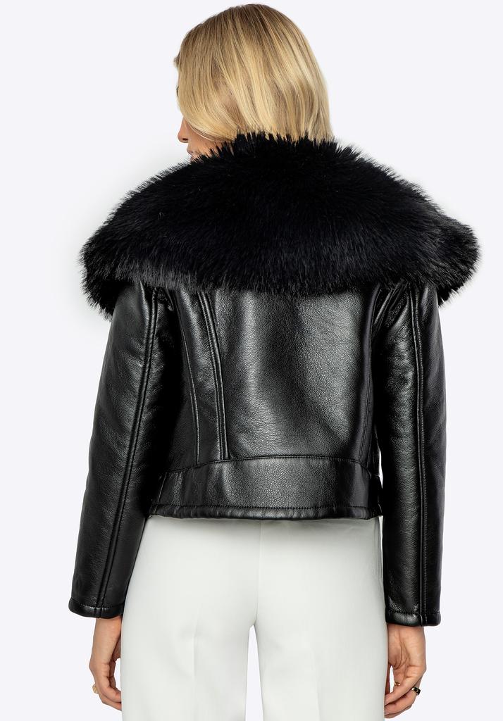Wittchen Women's Short Black Eco-Leather Jacket