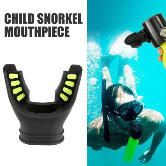 U-shaped Mouthpiece Easy Access Design Universal Caliber Snorkelling Mouthpiece with Cable Ties Snorkel Regulator