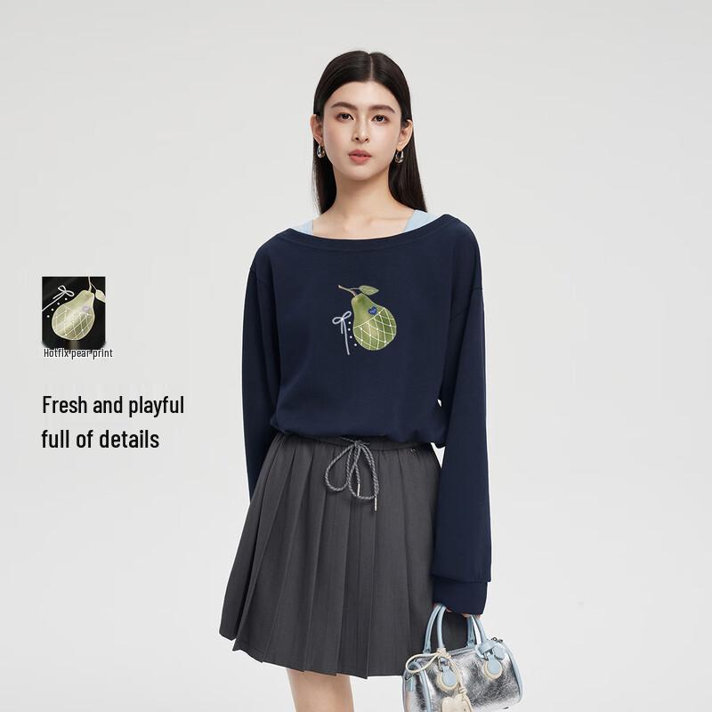 

FivePlus Women s Printed Patchwork Pullover Sweatshirt L