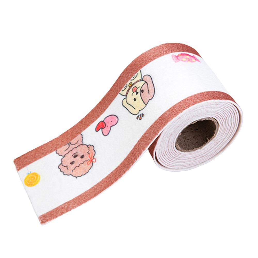 Non-woven Sink Tape Cartoon Self-adhesive Toilet Caulk Tape Waterproof Moisture-absorbing Window Water-absorbing Sticker