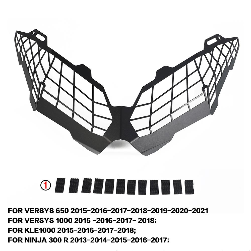For KAWASAKI Versys1000 KLE 1000 Headlight Guard Grille Cover 2015 2016 2017 2018    2022 2023 Versys 1000