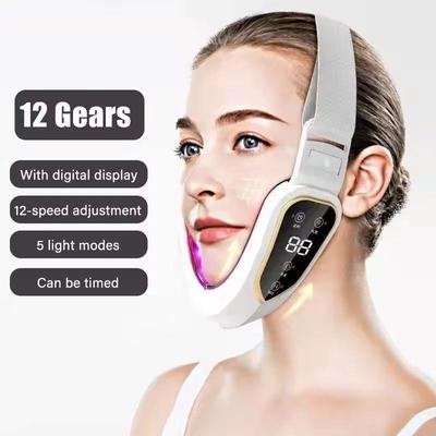 Facial Lifting Device LED Photon Therapy Face Lift Massager V Shaped Facial Slimming Vibrating Belt Skin Firming Care Instrument
