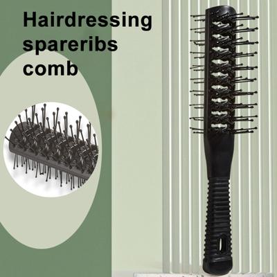 Yousheng Rippenkamm Weiche Zähne Ergonomischer Griff Knotenfrei Professioneller Salon Lockenhaar Schwarzer Kamm für den Heimgebrauch