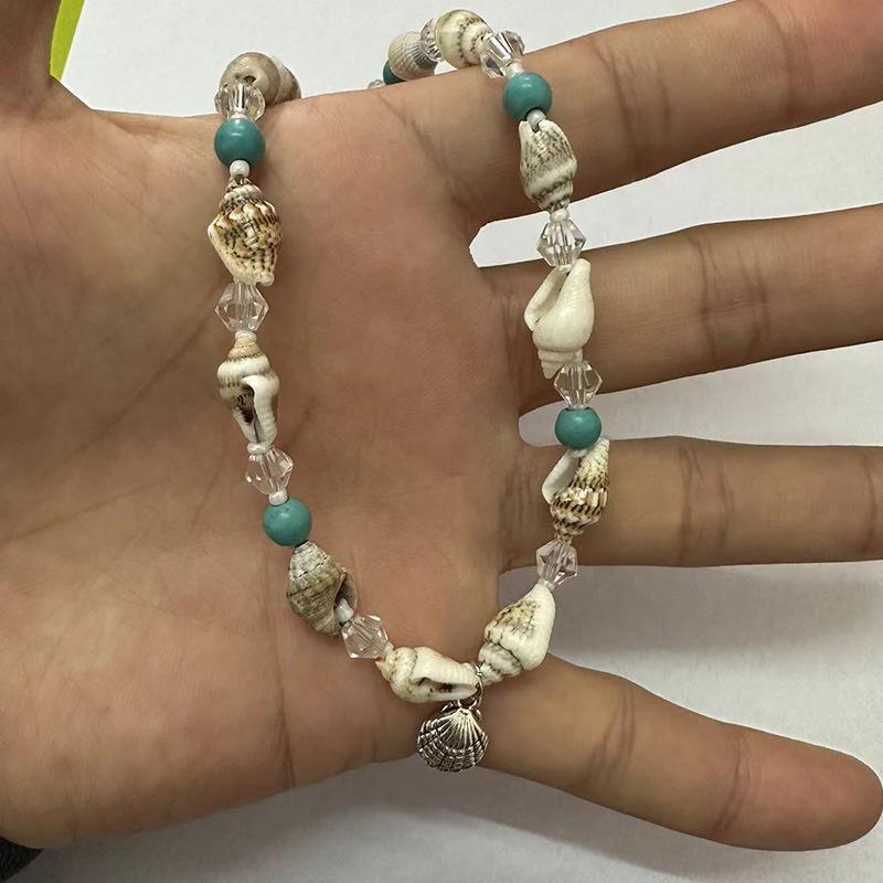 Summer Beach Conch Necklace Female Style Creative Shell Pendant Clavicle Chain Collar Valentine Day Gifts