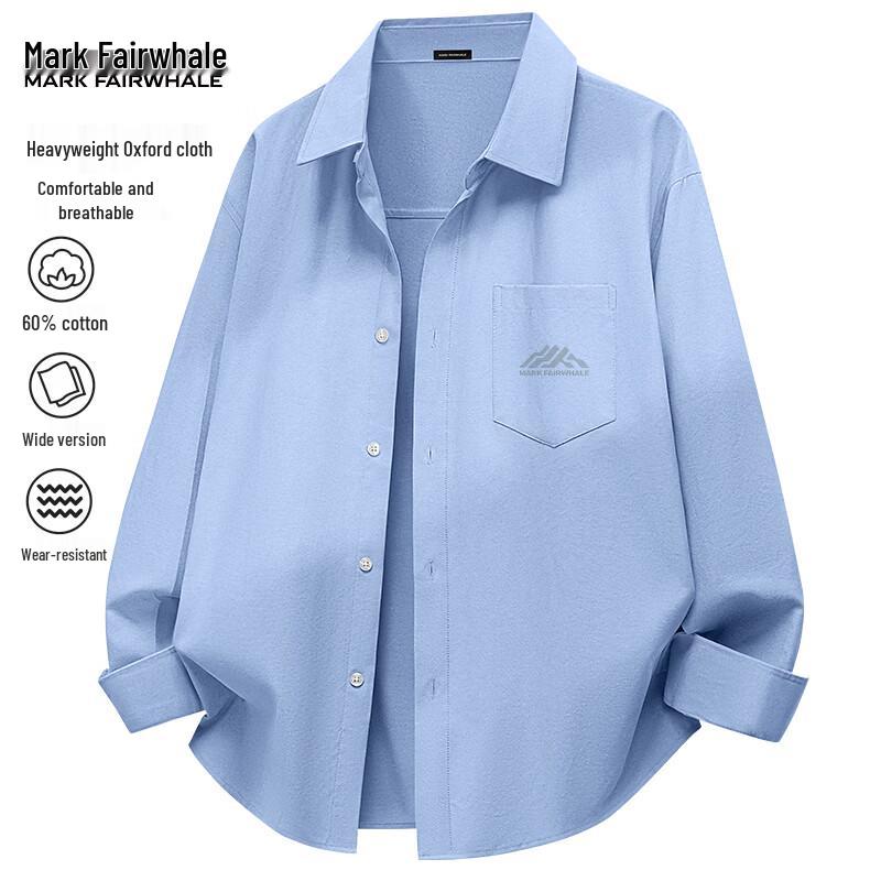 Mark Fairwhale Men s Oxford Long Sleeve Casual Shirt 3XL