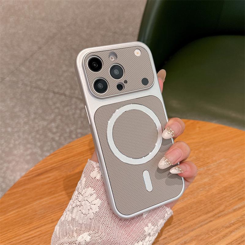 

Stylish Solid Color Hard Shell Phone Case for iPhone 16 Pro Max/15/17 with Large Window for Men & Women iPhone 16