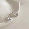New Shiny Zircon Clip Earrings Adjustable Elegant Fashion Non Piercing Ear Clips Zircon Earrings Party Banquet