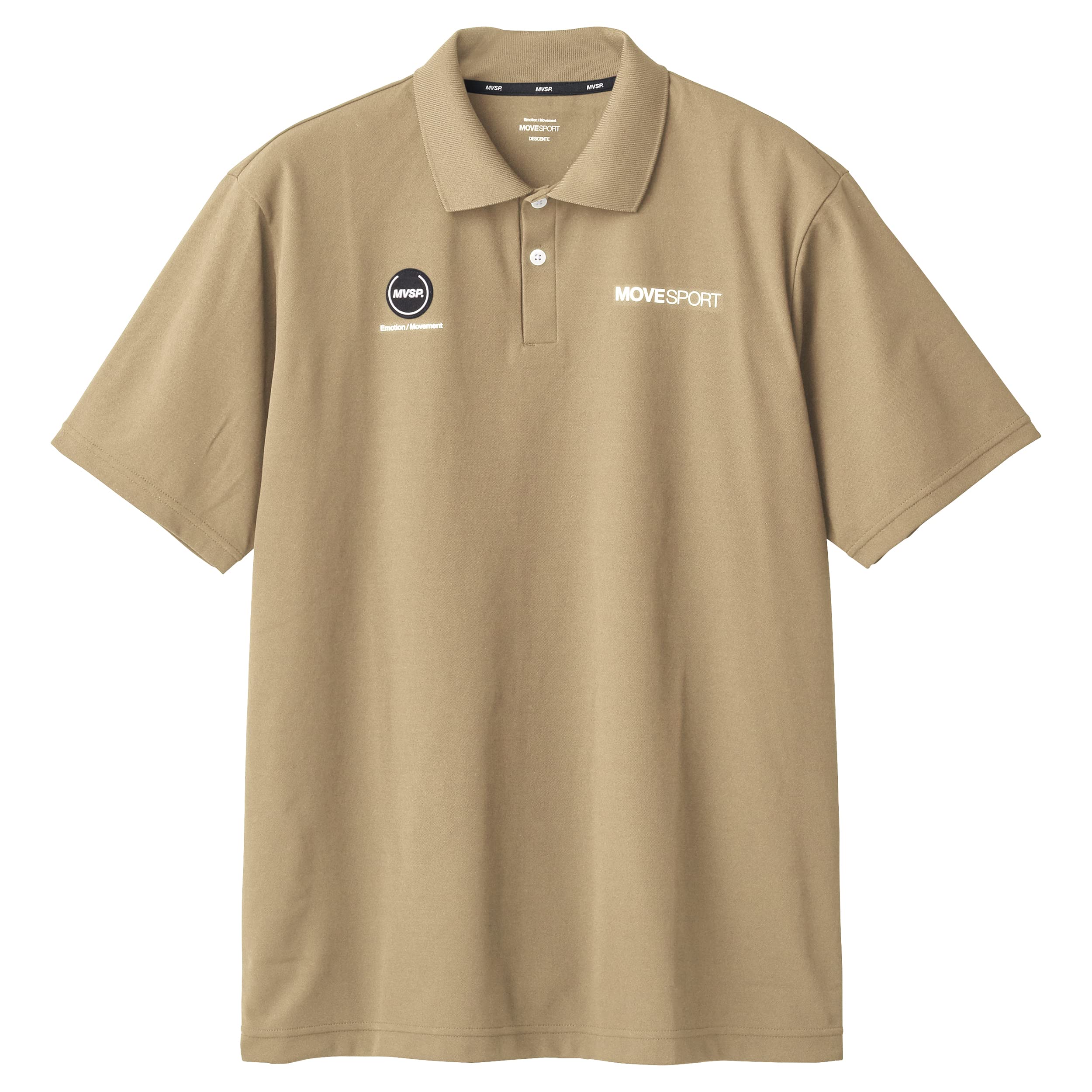 

Move Sports Descente Polo Short Ribbed BG XO Men s Shirt, Sleeve, Breathable, Stretch, Firm, Pique, Collar,