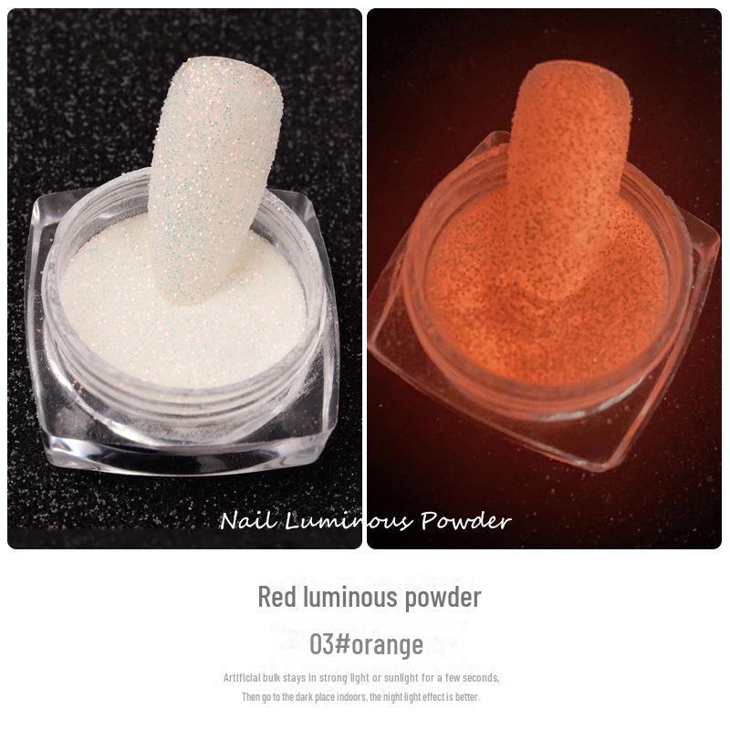 Luminous Fluorescent Candy Nail Art Powder with Fine Sequins – 3 Colors