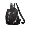 NICOLE & DORIS Women's Floral Embroidered Backpack, Anti-theft, Water-Repellent, A4 Size, 3-Way Daypack, Shoulder Strap, Anti-Pickpocket, Perfect for