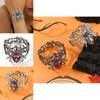 Halloween Punk Alloy Spider Bracelet With Rhinestones For Party Decor