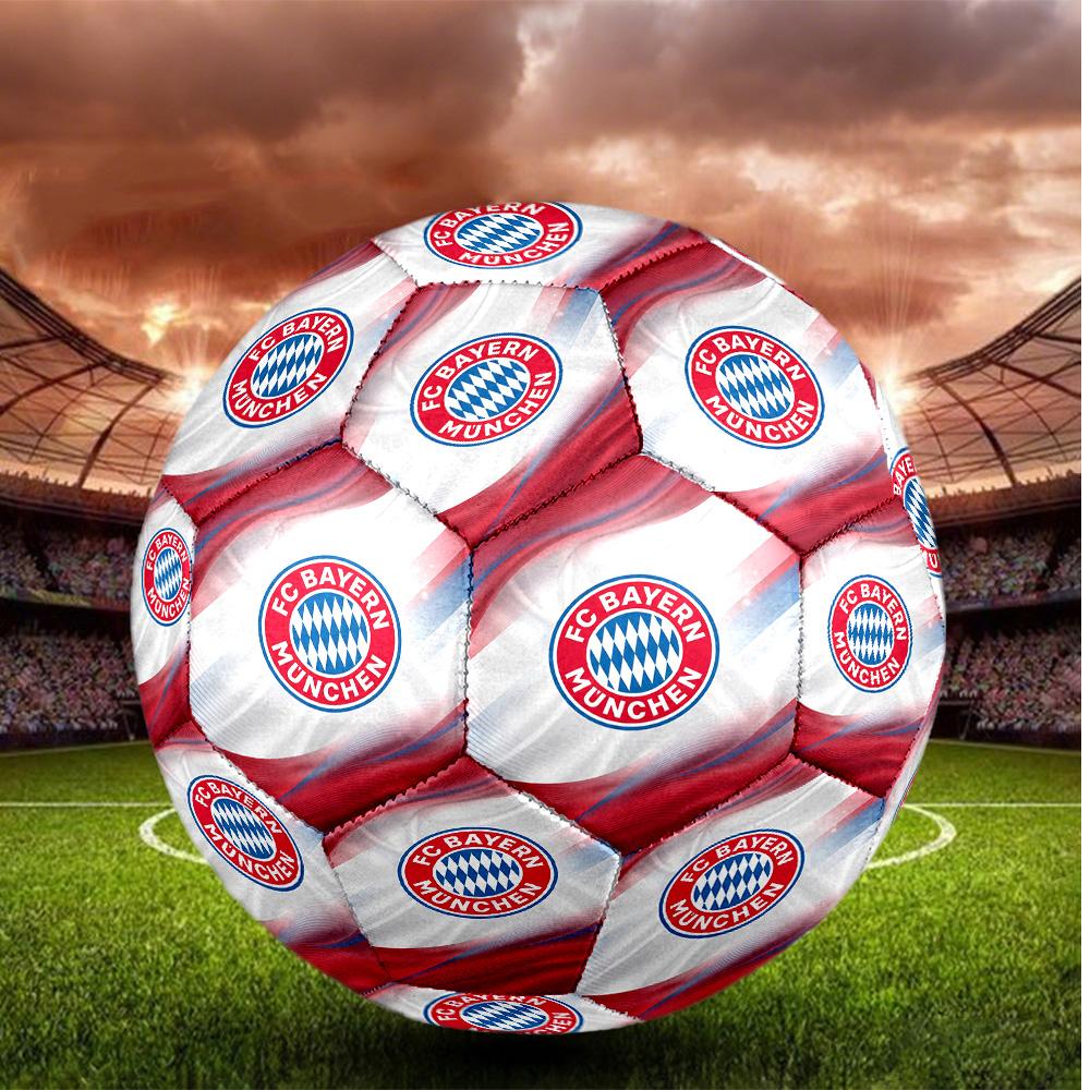 Bayern Monaco Pallone da Calcio Taglia 5 Alta Elasticità Pallone da Calcio Per Competizione All'aperto Allenamento Quotidiano Gioco