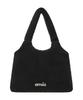 Emis Shearling Shoulder Bag-Black
