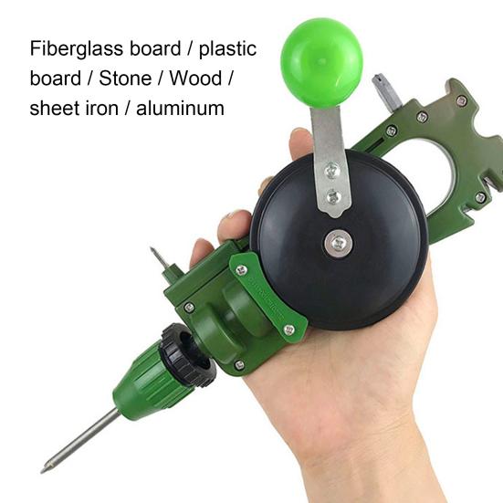 Powerful Precision Hand Drilling Machine Metal Woodworking Manual Crank Drill Home