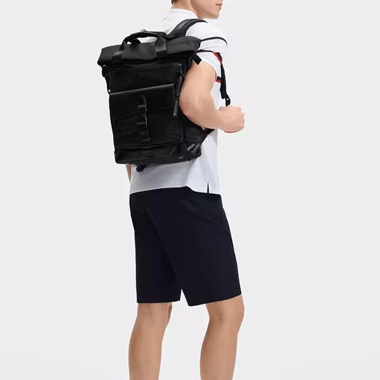 New FILA Fabric Laptop Bag Backpack Extra Small Men's Jet Black BK F13M431102FBK