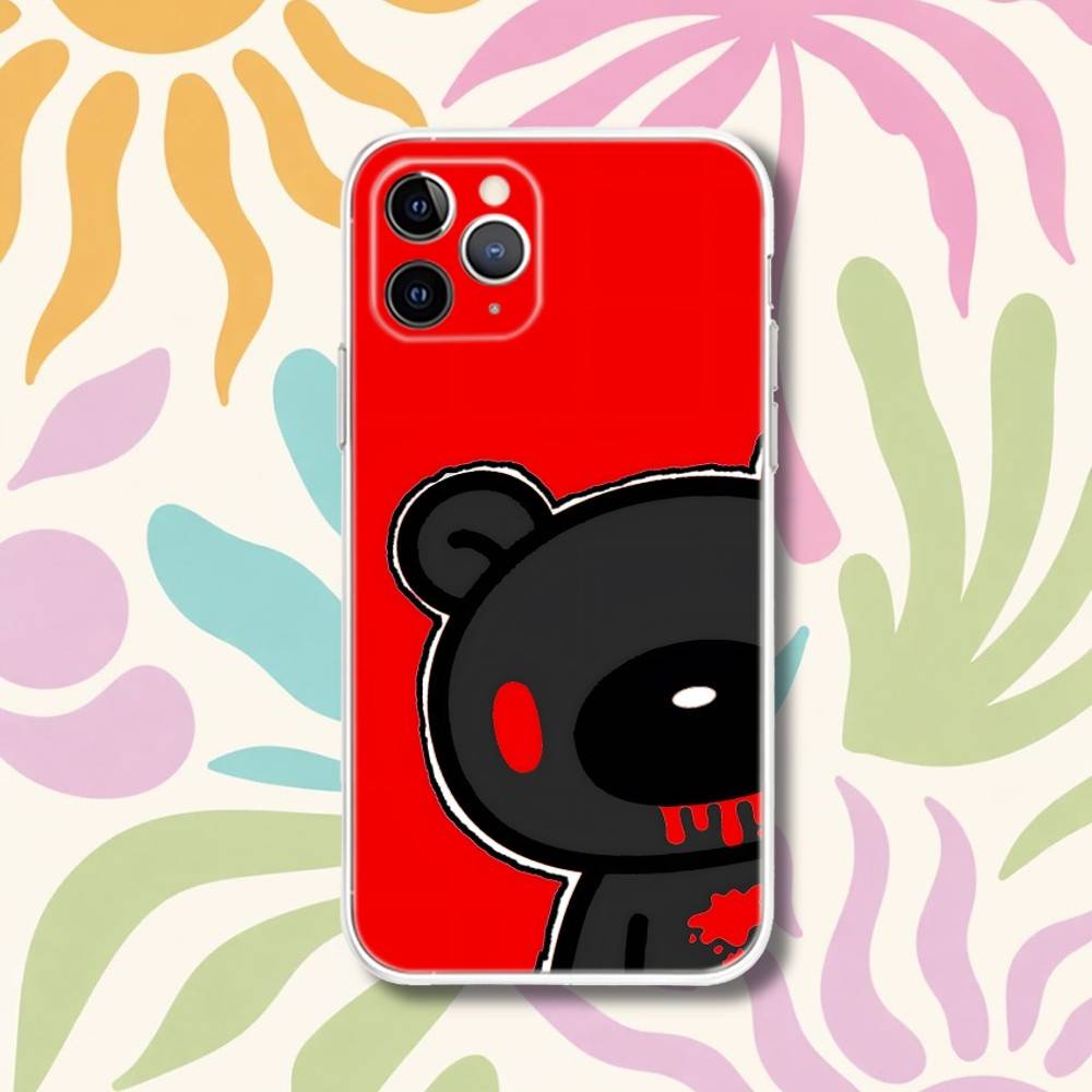 Cute G-Gloomy Bear Phone Case For iPhone 17,16e,16,15,14,13,12,11 Mini Pro Max X,XR,XSMAX 8,7 Air Plus Transparent Soft