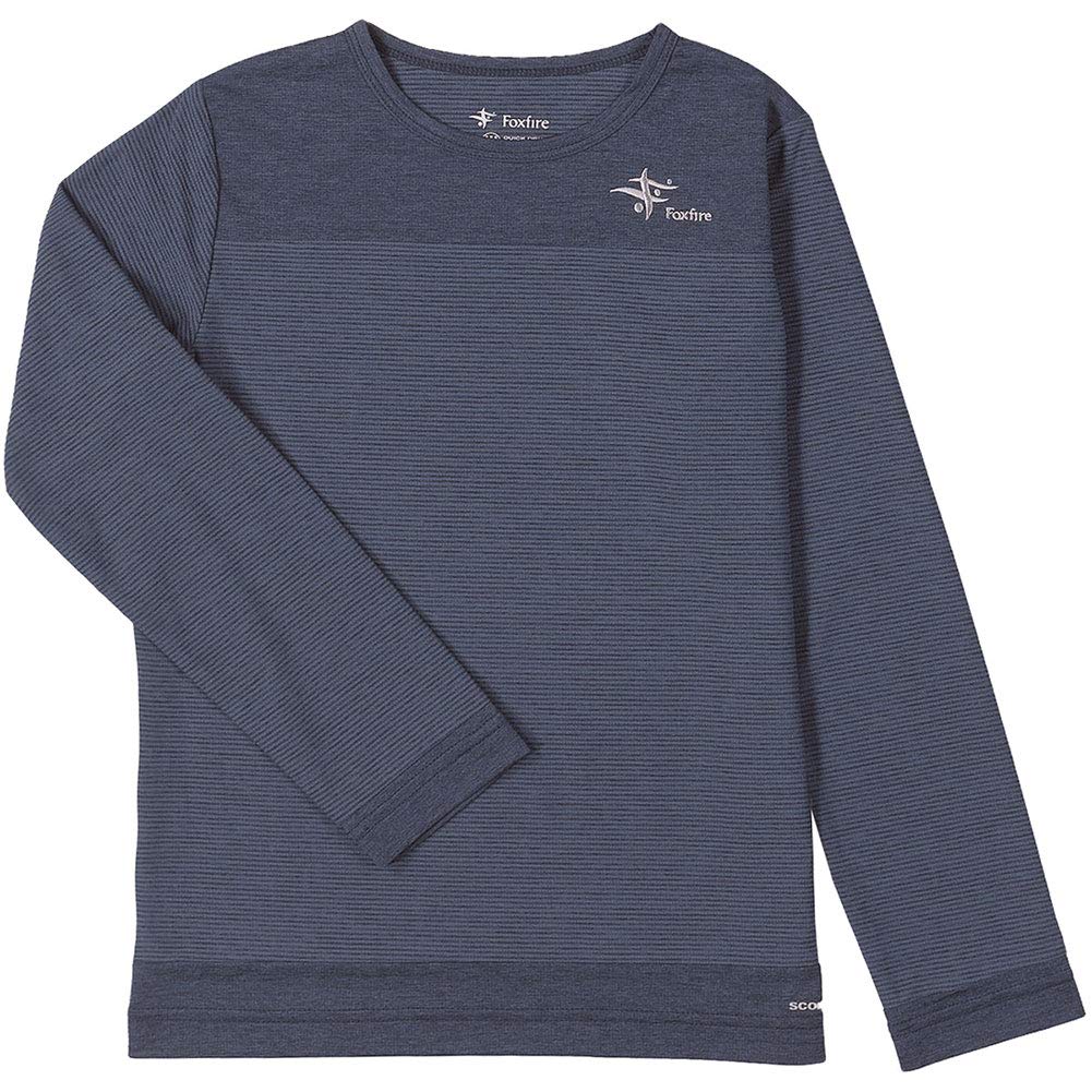 

Foxfire Insect Repellent T-Shirt, Scolon, Border Crew, Kids, Navy, Size 120 (equivalent to Japanese size 120)