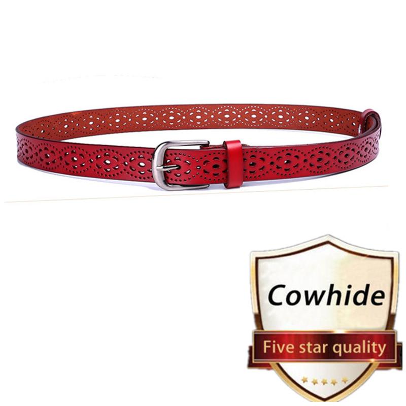 New Women Fashion Wide Genuine Leather Belt Female Without Drilling Top Quality Jeans Belts