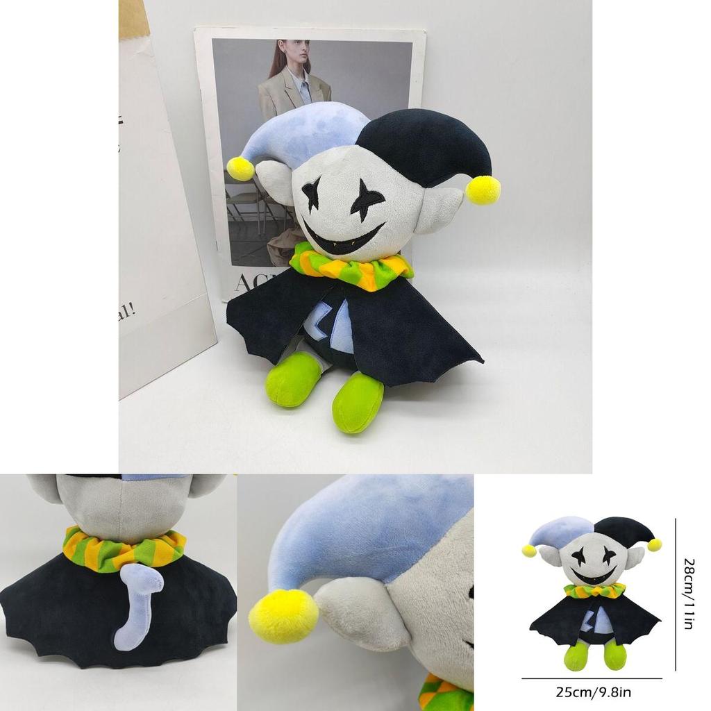 Deltarune Jevil Plüschtier | Joker Stoffpuppe | Weihnachtsgeschenk | Geburtstags-Sammlerstück