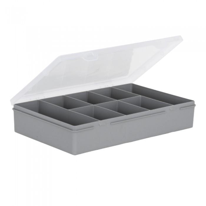 Wham Organiser Box Upcycled Soft Grey / Clear 29cm