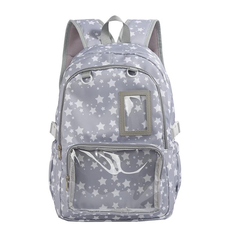 Schoolbag Japanese new high-value student schoolbag, fresh, sweet and transparent, large-capacity lightweight backpack