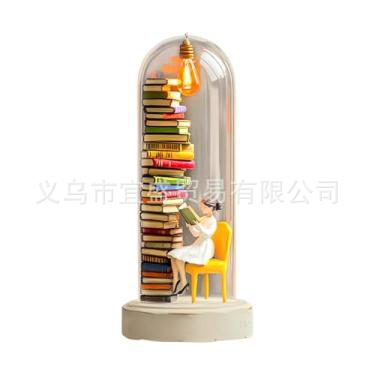 Reader Night Light Reading In Test Tube Reader Ornament