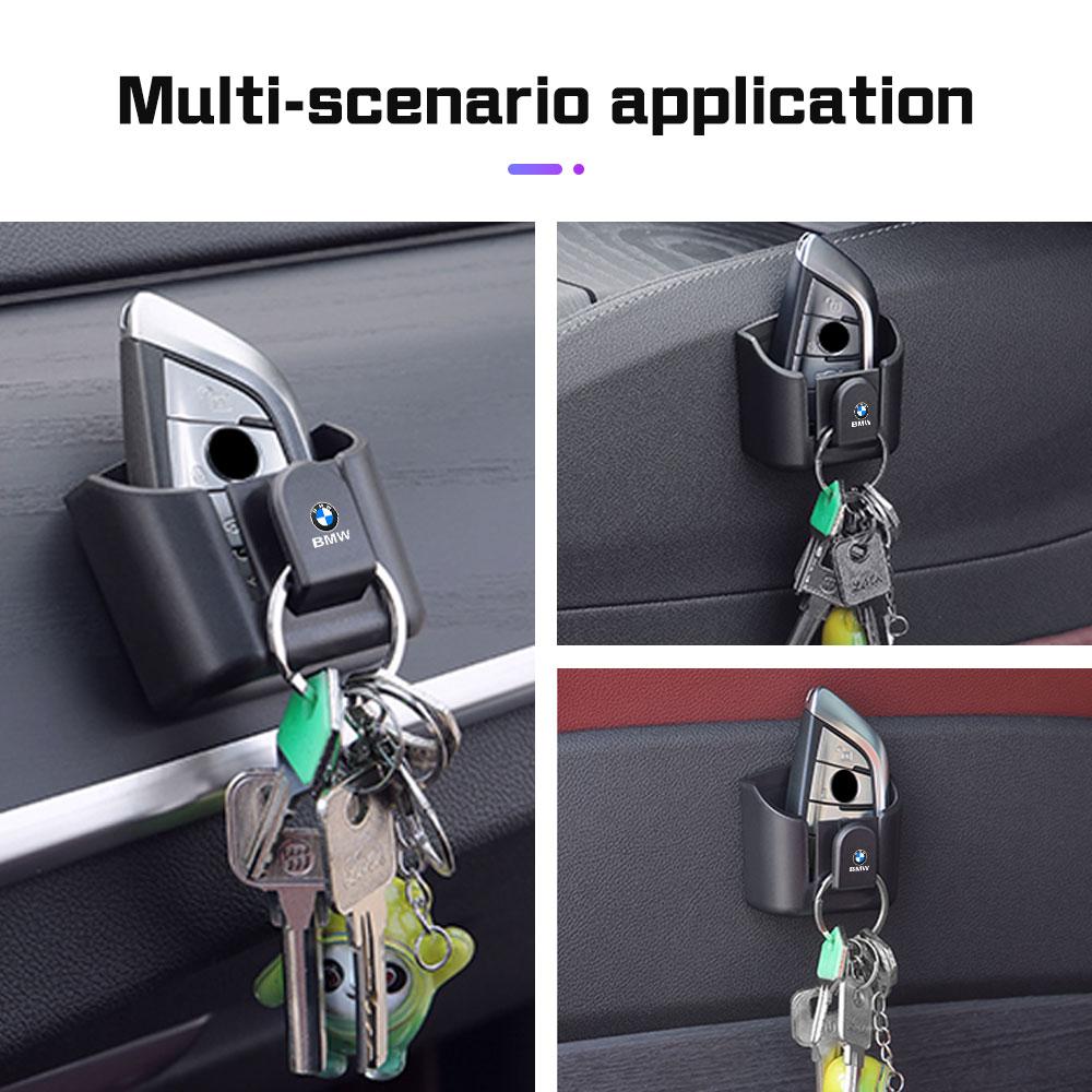 MCRB1 For BMW E36 E39 E46 E60 E90 E90 F10 F30 G20 G21 G30 G11 F15 Car Key Storage Box With Hook Adhesive Box Car Dashboard Key Holder