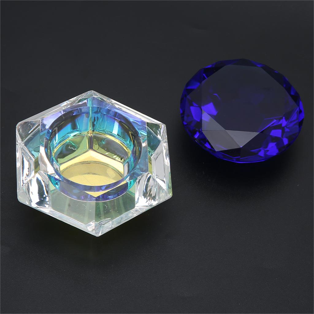 Nail Art Acrylic Liquid Powder Bowl Dish Portable Nail Liquid Cup Manicure Tool