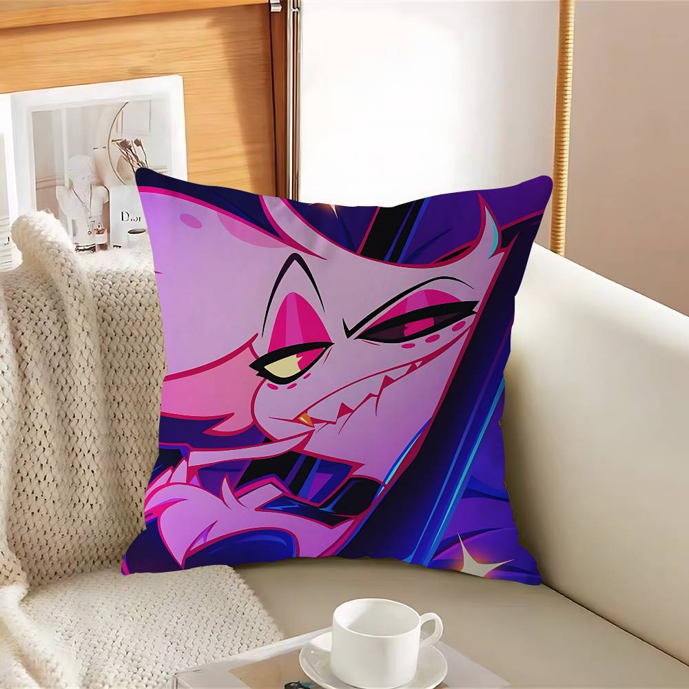 

Аластор Энджел Даст Вэгги Стич Наволочка для подушки Счастливый дракон Чехол для диванной подушки Украшение для дома и комнаты Детский подарок 12x12Inch