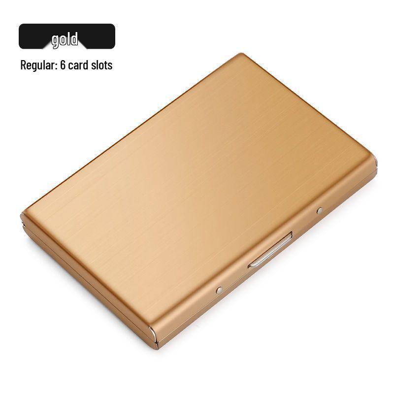 Stainless Steel Anti-Demagnetization Card Holder & Album for Men and Women - Includes Driver's License & Card Slots