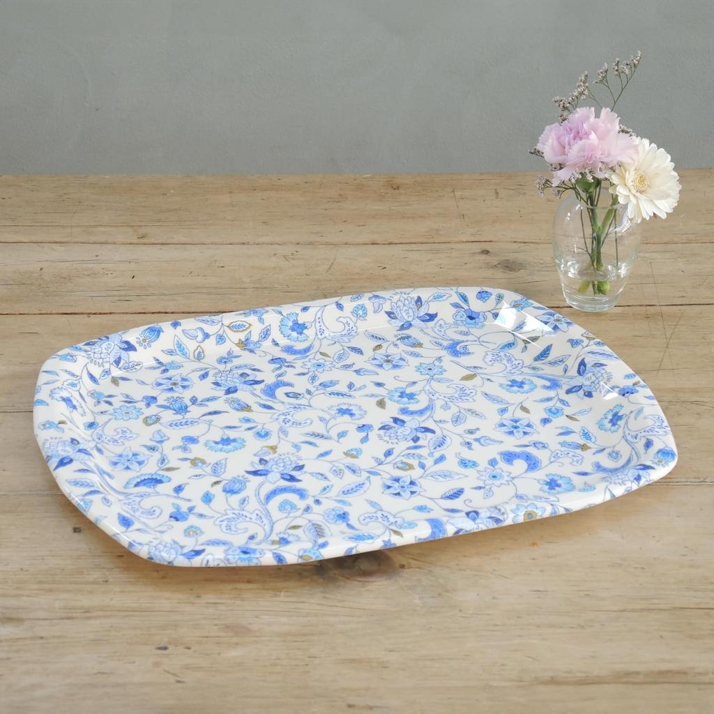 Kawashima Selkon MINTON Hardwick Blue Large Tray JN1540, Made In Japan