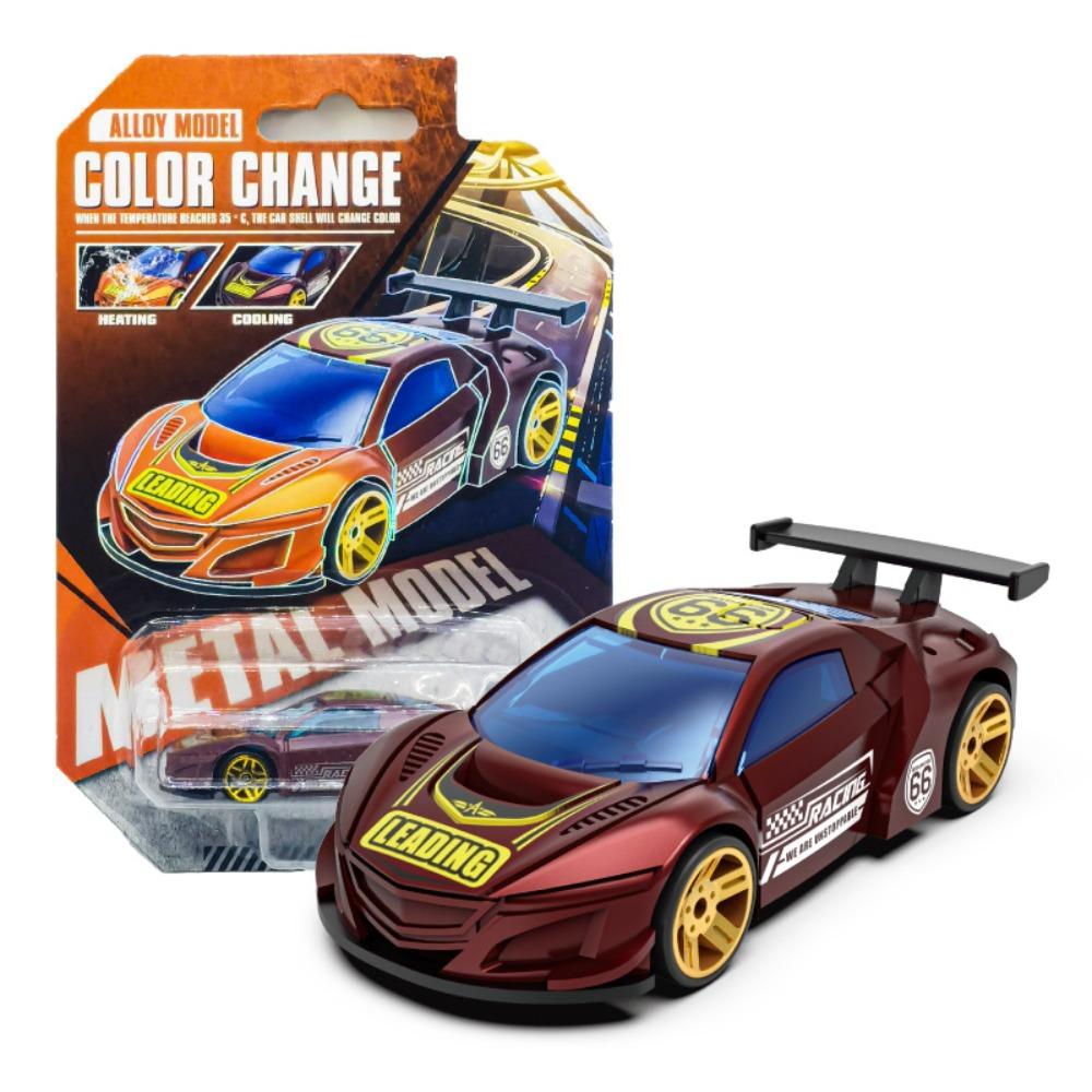 Temperature Sensitive Racing Car Model Crash-Resistant Pull Back Car Color Changing Car Kids Toy