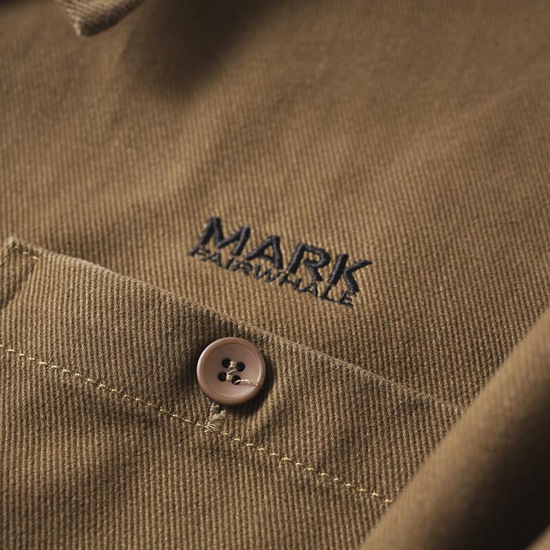 MARK FAIRWHALE Men's Embroidered Cotton Long Sleeve Shirt