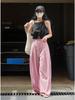 Louvre Summer Women's Korean Style High-Waist Wide Leg Casual Sun Protection Pants