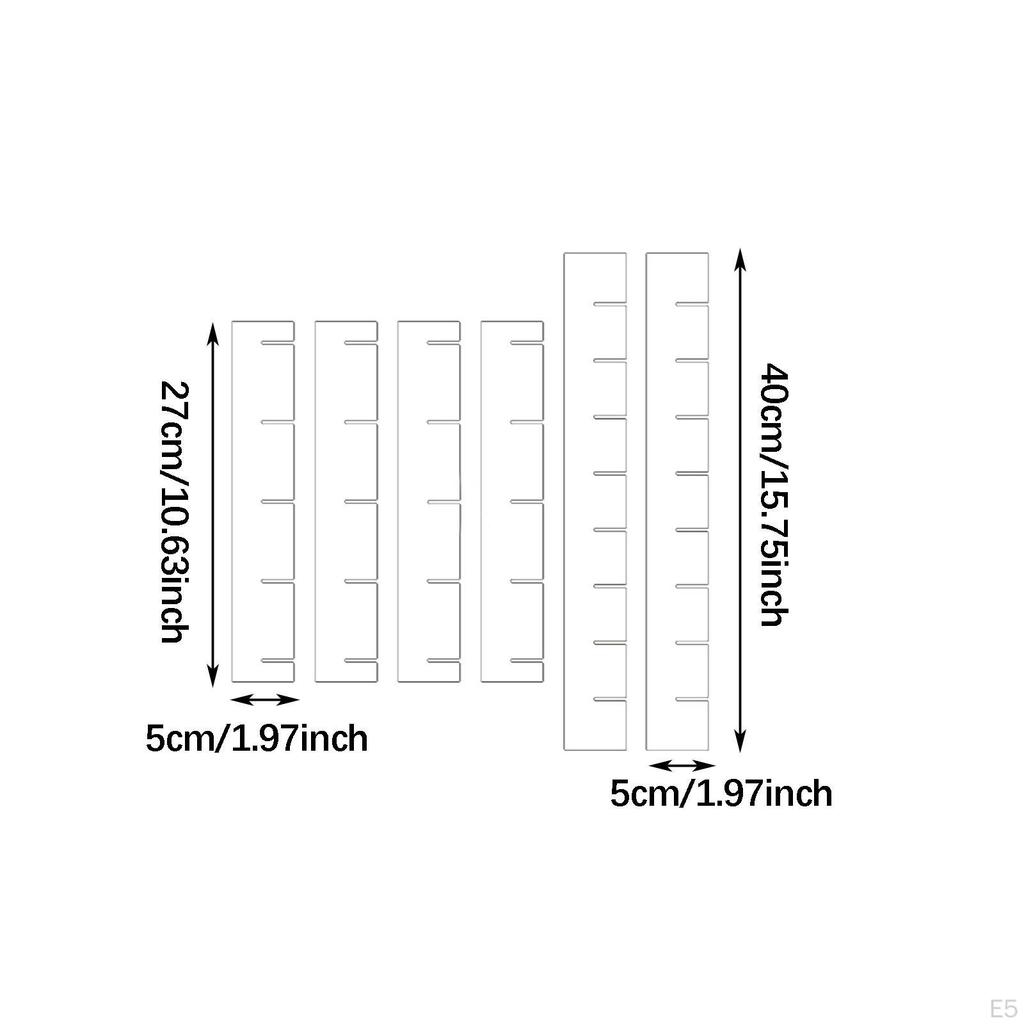 6 Pieces Drawer Dividers Organizer Partition Board Help Tidy Organizers Separators for Socks